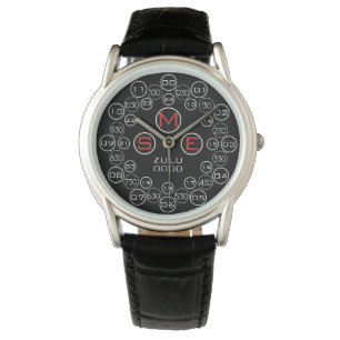 Montre O Cent Zulu Monogramme noir