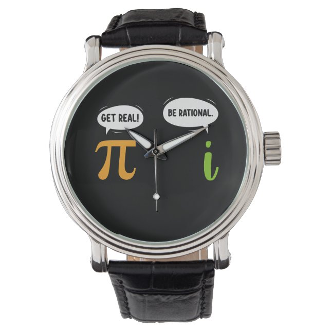 Montre Obtenir Réel Être Rationnel Funky Math Pi Geek Jou (devant)