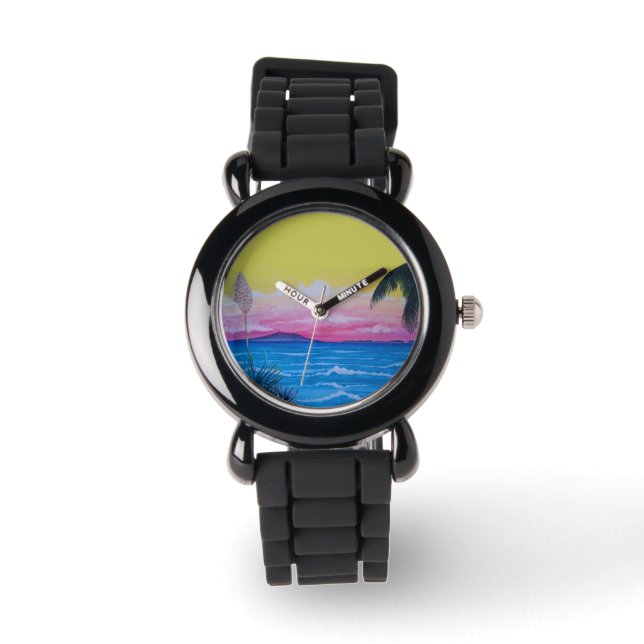 Montre Océan du coucher du soleil (Recto)