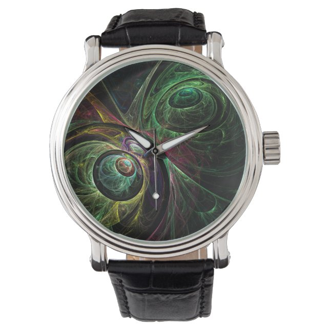 Montre OEil aux yeux Art Abstrait (devant)