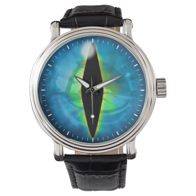Montre Oeil de dragon bleu (devant)