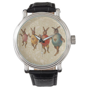 Montre Oeufs dansants lapins de Pâques