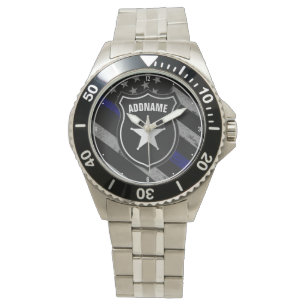 Montre Officier de police Shérif Cop Flag