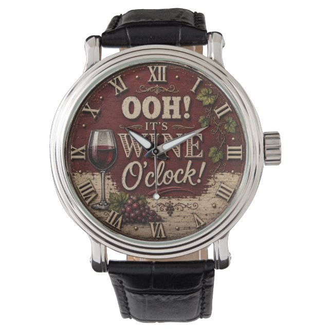 Montre Oh! It's Wine O'Clock (devant)