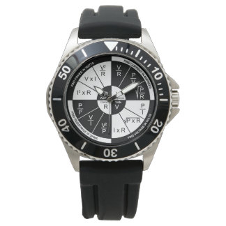 Montre Ohm's Law Watch - noir et blanc