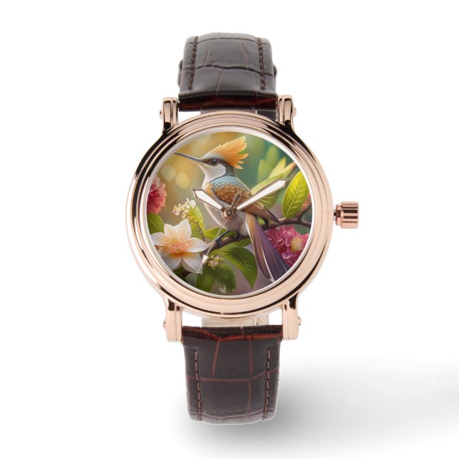Montre Oiseau de miel doré Imaginaire (Recto)
