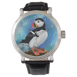 Montre Oiseau de Puffin Atlantique - Peinture