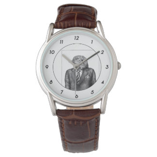 Montre Oiseau mort en costume noir (neige) M3
