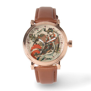 Montre OISEAU MYTHIQUE JAPONAISE À LA TÊTE HUMAINE Karyōb