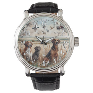 Montre Oiseaux chasse chiens surveiller
