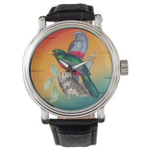Montre Oiseaux d'amour vintage