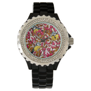 Montre Oiseaux et hanches roses de chien