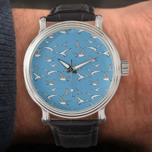 Montre Oiseaux - un troupeau de mouettes