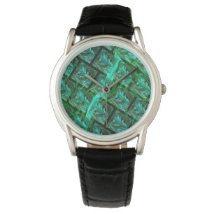 Montre 'Olhos azuis enquadrados', imagem riscada, borrada