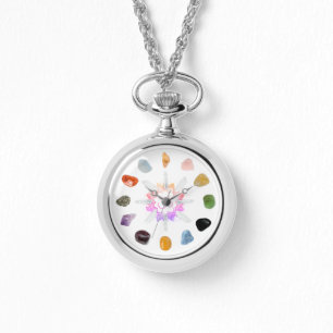 Montre *~* Om Lotus Cristal Grille Chakra Pierres Spiritu