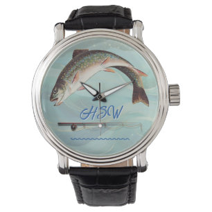 Montre Omble de ruisseau brook brodé