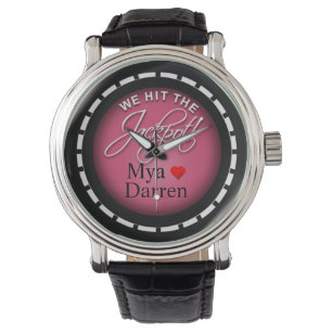 Montre On A Frappé Le Jackpot ! rose