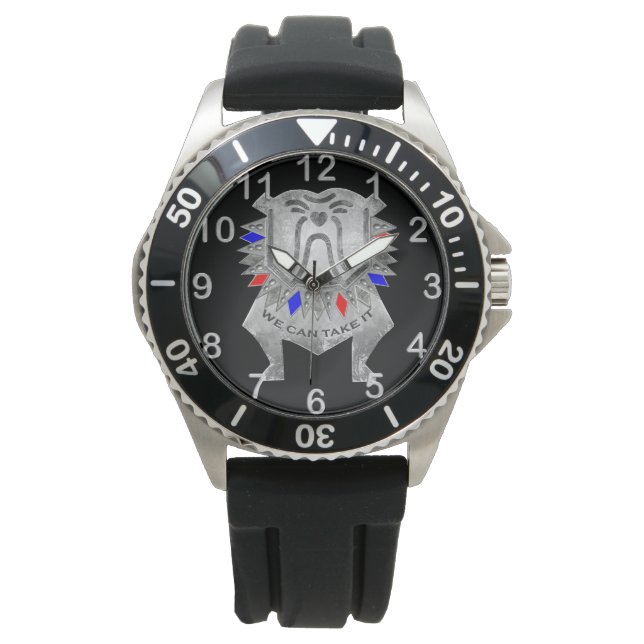 Montre On Peut Le Prendre - Pewater Bulldog (devant)
