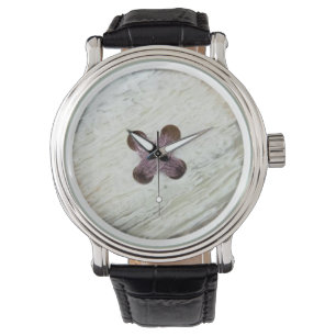 Montre opale de bouton