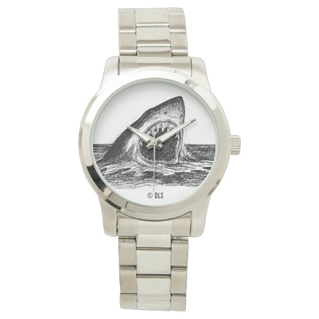 Montre OPEN JAWS Great White Shark eWatch (devant)
