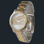 Montre Or et gris<br><div class="desc">Gold & Grey II par Studio W. Caractéristiques lignes gris et or contre un arrière - plan blanc.</div>