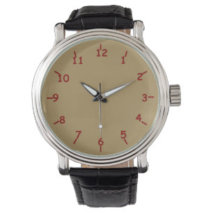 Montre Or et marron