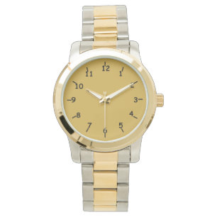 Montre Or et noir
