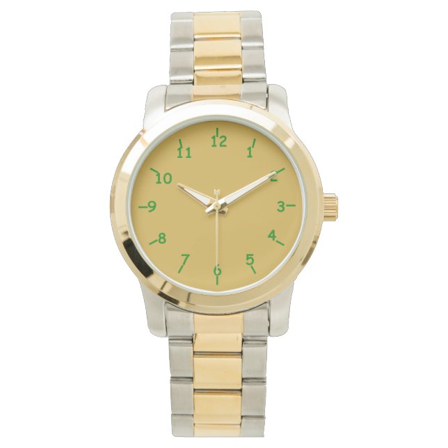 Montre Or et vert (devant)