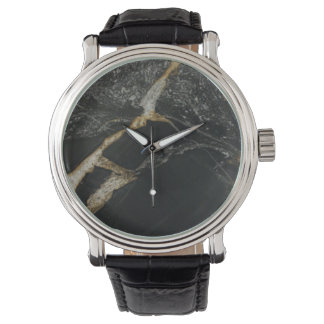Montre "or magma" look granite WRISTWATCH