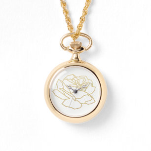 Montre or rose à contour joli