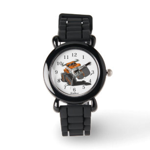 Montre Orange Black Boys' Monster Truck Nom personnalisé