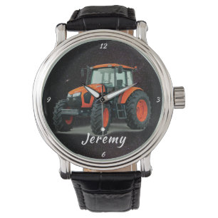 Montre orange moderne