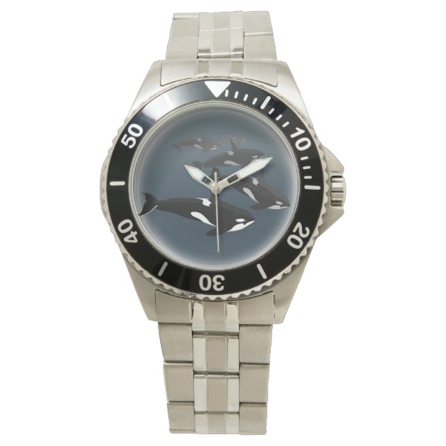 Montre Orca Whale Watch Killer Whale Art Wrist Watch (devant)