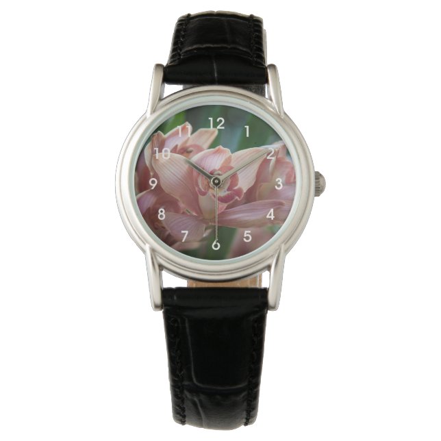 Montre Orchidée de thé au lait (devant)