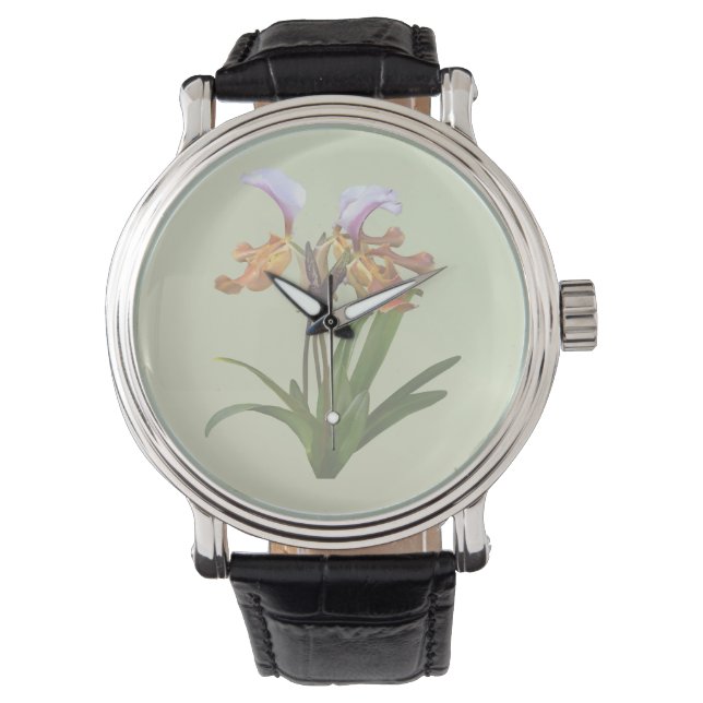 Montre Orchidées paphiopedilum interreliées (devant)