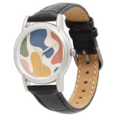 Montre Organic Fluid Shapes Boho Multicolor Watch (Incliné)