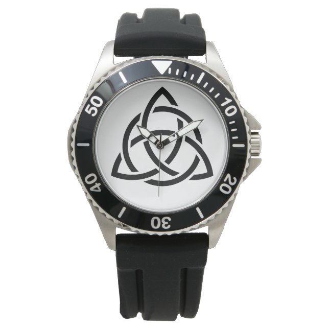 Montre Original Celtic Triquetra Knot black icon (devant)