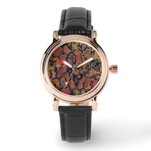 Montre Os de dinosaure à motifs