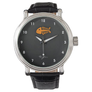 Montre Os de poissons oranges