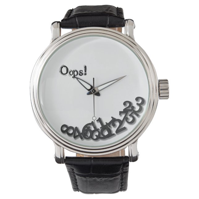 Montre Oups ! (Après le tremblement de terre) (devant)