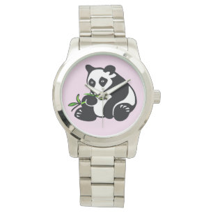 Montre Ours mignon PANDA - Nature - Faune - Rose