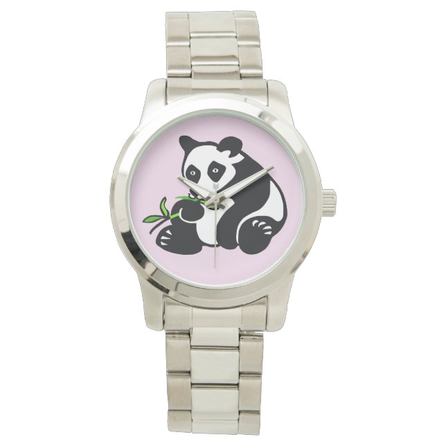 Montre Ours mignon PANDA - Nature - Faune - Rose (devant)
