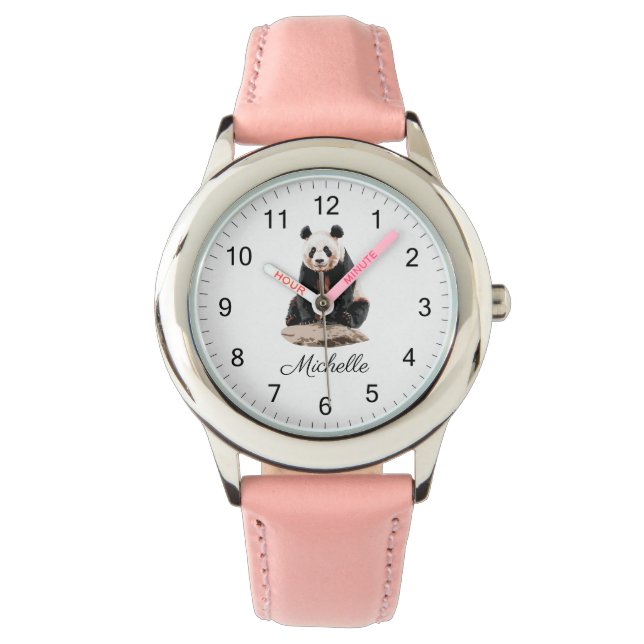 Montre Ours Panda Mignon Personnalisé Tendance  (devant)