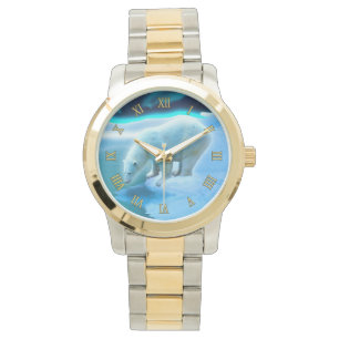 Montre Ours polaire et Flottes de glace arctique pour le