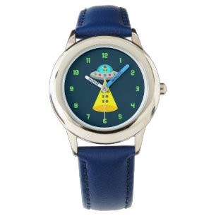 Montre OVNI de Noël Ho Ho Alien soucoupe volante