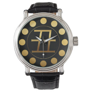 Montre Ox Année Or effet gaufré Symbole Black Watch