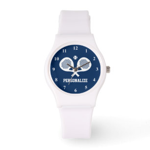 Montre Padel tennis personnalisé raquette silicone sports