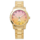 Montre Pailletée Or Rose Jaune (devant)