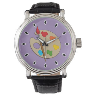 Montre Palette Artiste avec pinceau