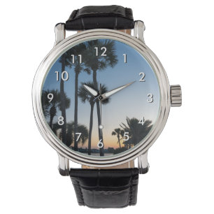 Montre Palm Trees Sunrise Destin Floride Wrist Watch